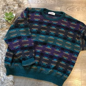 Vintage JANTZEN 90s Graphic Sweater - XL